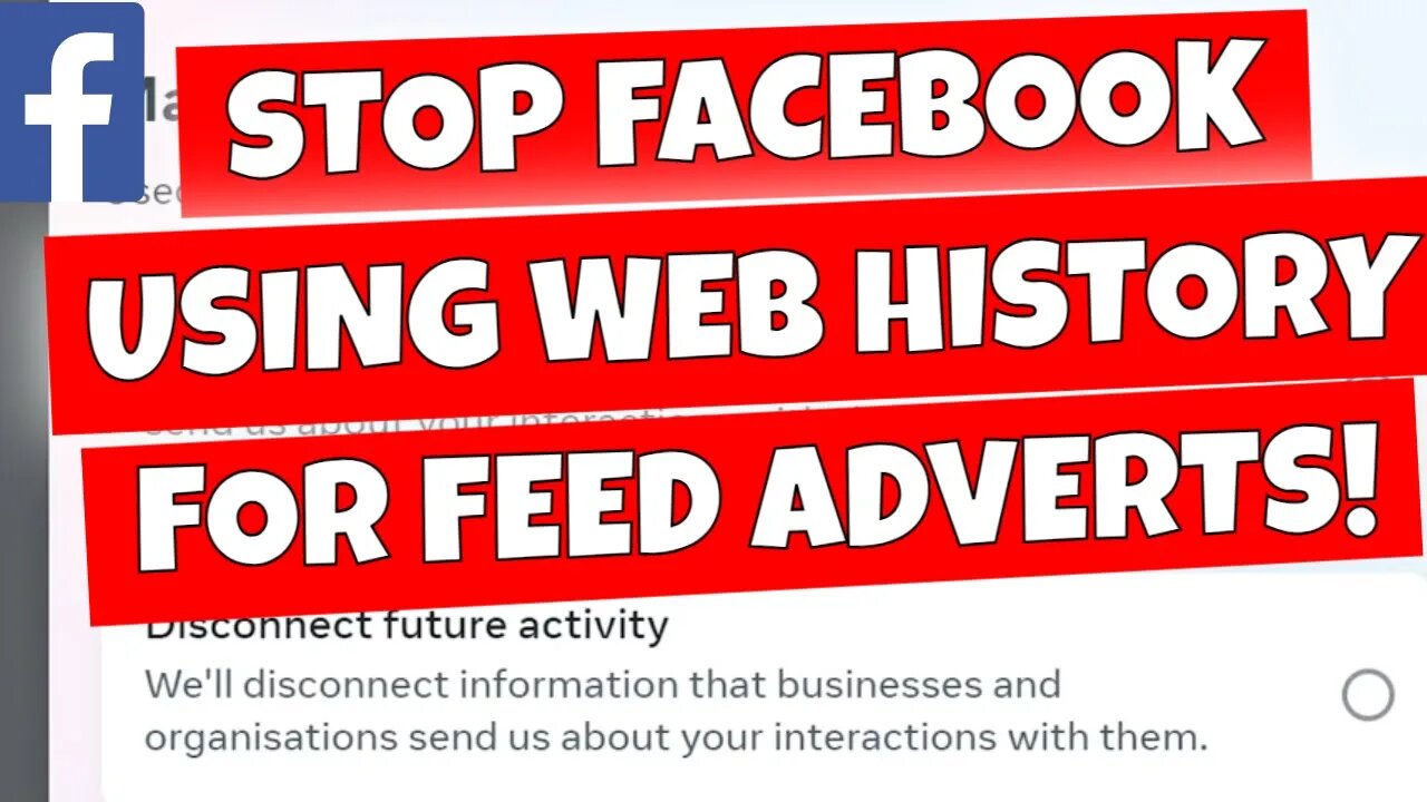 How To Stop Facebook Using Your Internet Browsing History For Feed Adverts