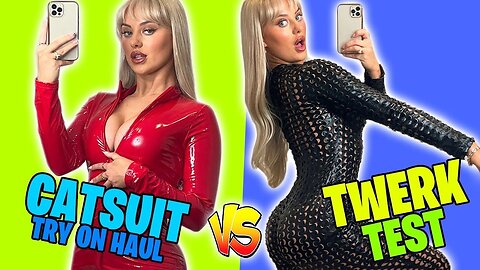 HOT GIRL ULTIMATE CATSUIT HAUL TWERK CHALLENGE Rhiannon Blue