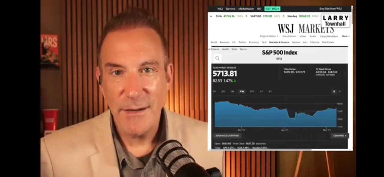 S&P UP 50 Points From Before Tariffs (Larry O'Connor)