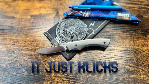 Klicking it with the Tuch knife
