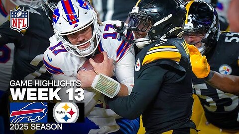 Buffalo Bills vs Pittsburgh Steelers week 13 game highlights