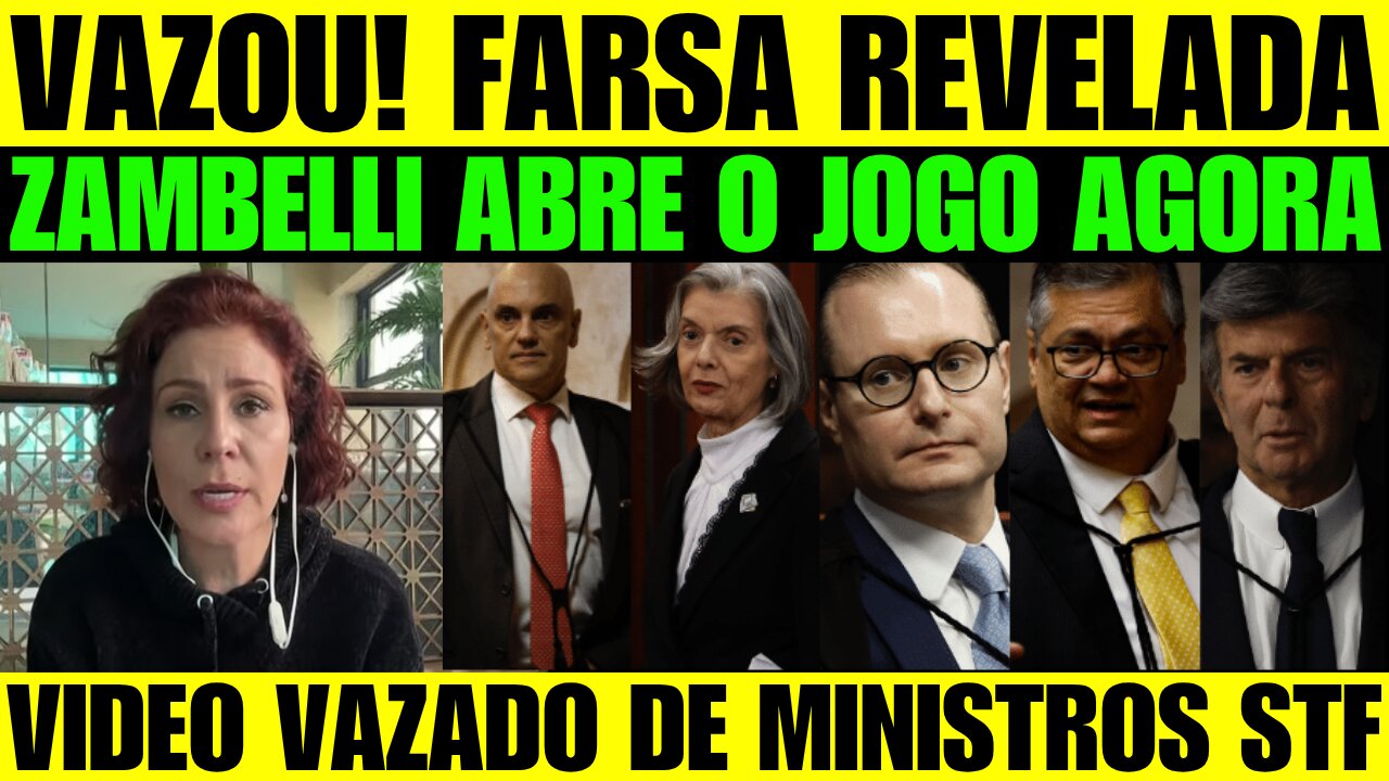 🔥🚨 BOMBA! Zambelli fala da perseguição na Itália! Video vazado de ministros do STF sobre as urnas!