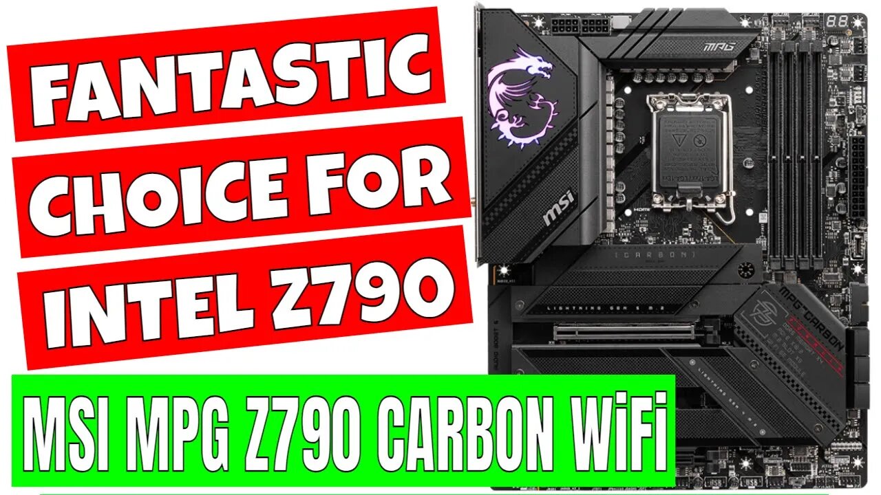 MSI Z790 Carbon WiFi PCIe Gen5 High End Intel Performance Motherboard
