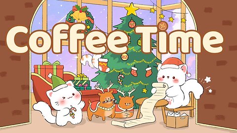 Coffee Lofi 🎄🎁Lofi Kitty🎀1 Hr Song❄️ Lofi Chill【Cute lofi music mix】☃️study aesthetic chill relax🔔