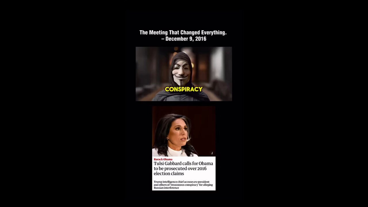 The Meeting That Changed Everything - Dec 9, 2016. What followed? A reversal. A dossier. A coup.
