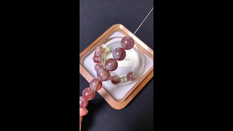 14mm Red Hematoid Quartz Bracelet | Transmute Negativity, Boost Energy & Confidence Naturally