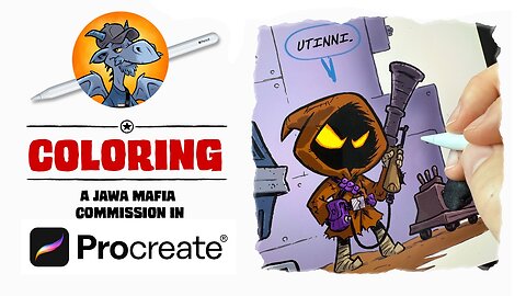 Coloring A Jawa Mafia Commission In PROCREATE!