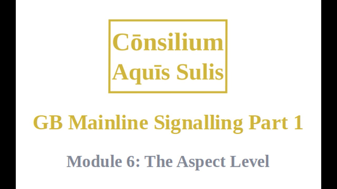 GB Mainline Signalling Part 1 Module 6 (English)