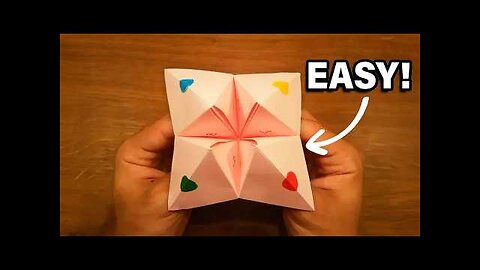 How To Make a Paper Fortune Teller - EASY Origami