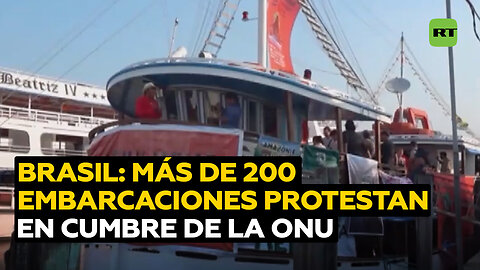 En Brasil, más de 200 embarcaciones navegaron en rechazo a políticas ambientales
