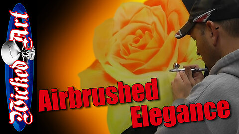 🎨 Two Roses Airbrush Painting | Relaxing Airbrush Artwork Set to Music 🌹