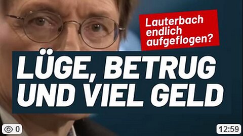 DER KARLATAN GEHT ES LAUTERBACH ENDLICH AN DEN KRAGEN? 13.o4.2024