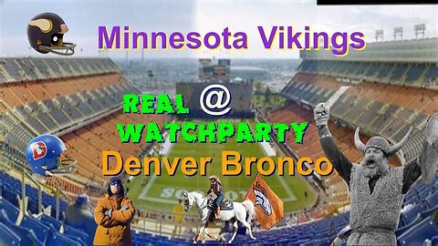 Watchparty Thursday Night Football Vikings Broncos