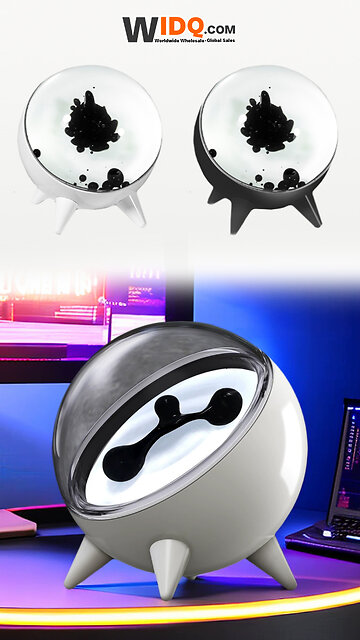 🎶 Discover the Magic of the LED Ferrofluid Music Rhythm Lamp! ✨