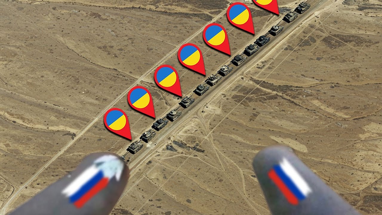 Ukraine’s Massive Tank Convoy Obliterated