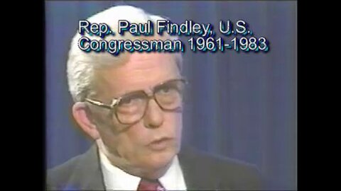 Israels Lobby exposed | Rep. Paul Findley dares to speak out -- again