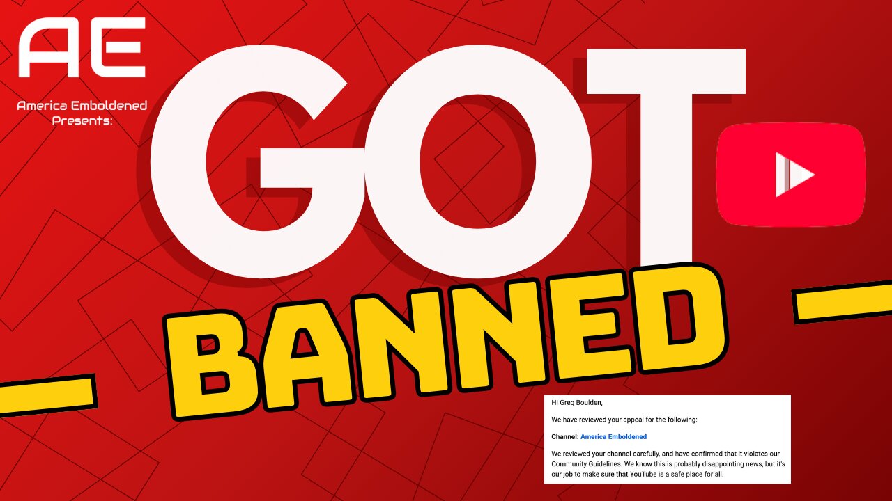 Banned by YouTube