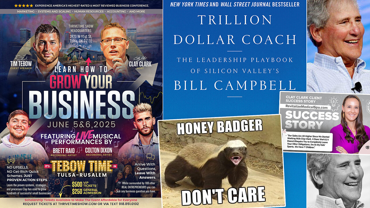 Honeybadger | The Importance of Having Honey-Badger Level Persistence + Discover How Clay Clark Was Able to Help This MOTHER-OF-7 to Build a Multi-Million Dollar Business + Join Tebow At Clay Clark's June 5-6 Conference