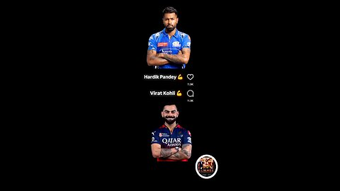 hardik pandya vs virat Kohli