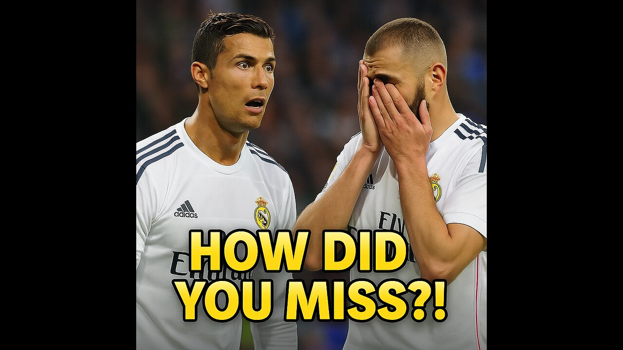 Cristiano Ronaldo Sets It Up.. But Benzema Misses!😅⚽| Real Madrid Moments#shorts