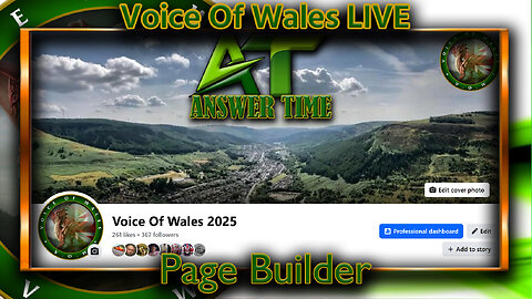 Voice Of Wales Page Builder Live