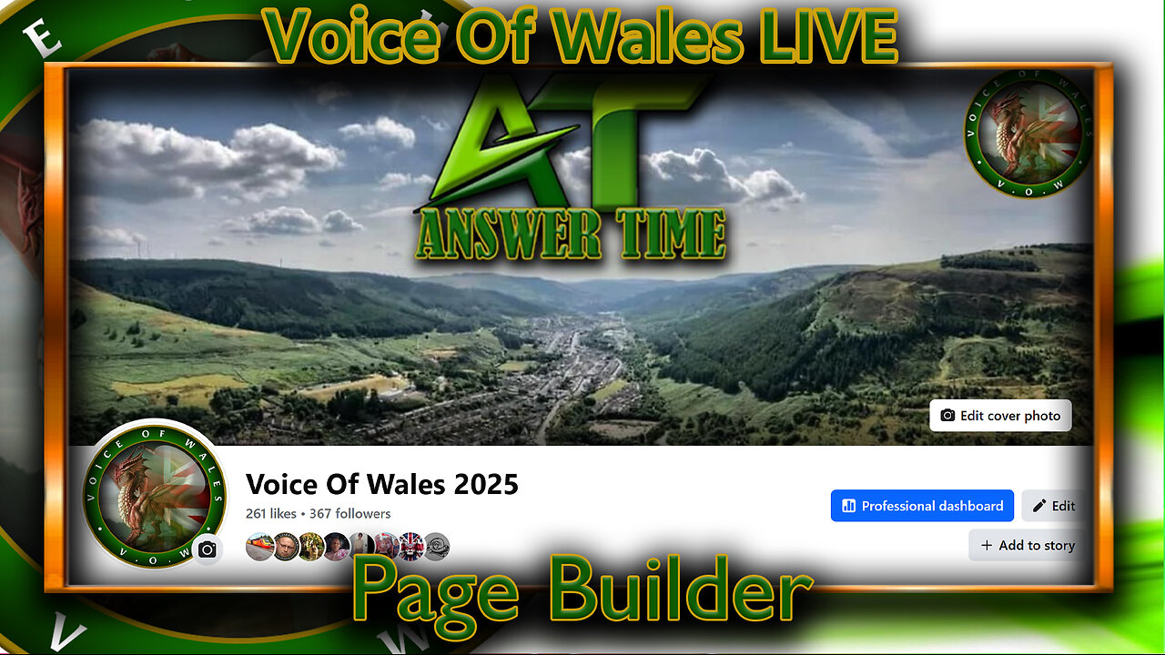 Voice Of Wales Page Builder Live