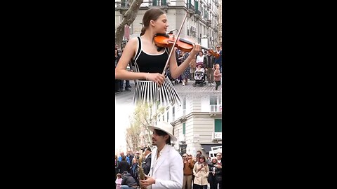 ♥️🌸🌷Flowers (Miley Cyrus)!! - Violin & Sax Cover #violon #violin #violinist #streetmusician