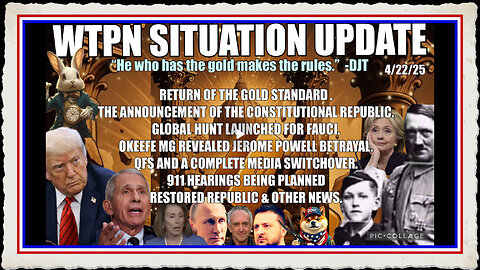 RETURN OF GOLD STANDARD, FAUCI, 911 HEARING, Pope Hitler breeding program and more.