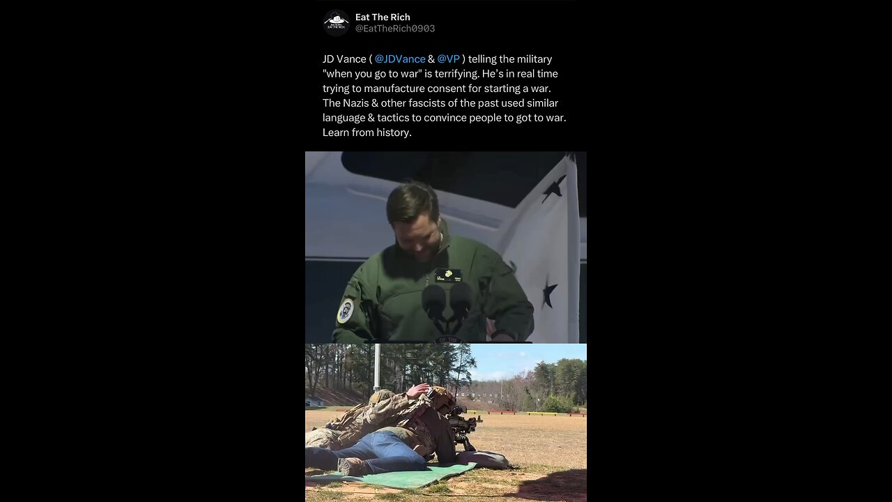 JD Vance Manufacturing Consent For Another War