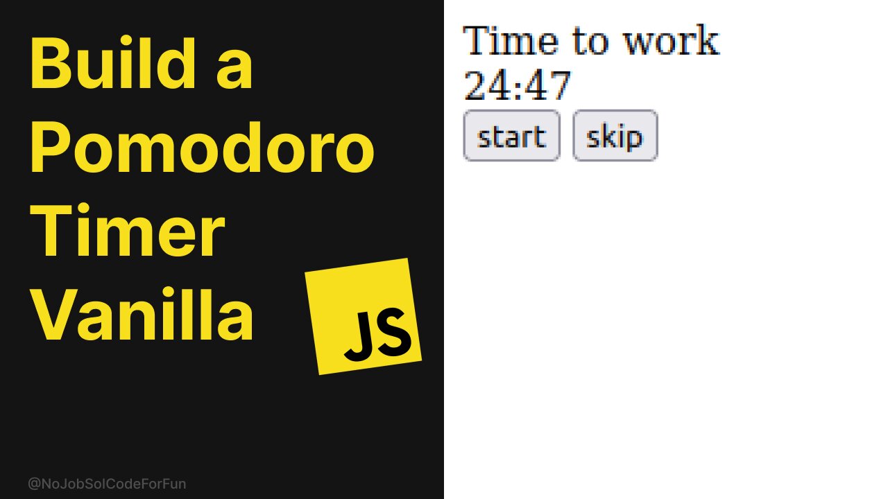 How to Build a Pomodoro Timer in Vanilla JavaScript