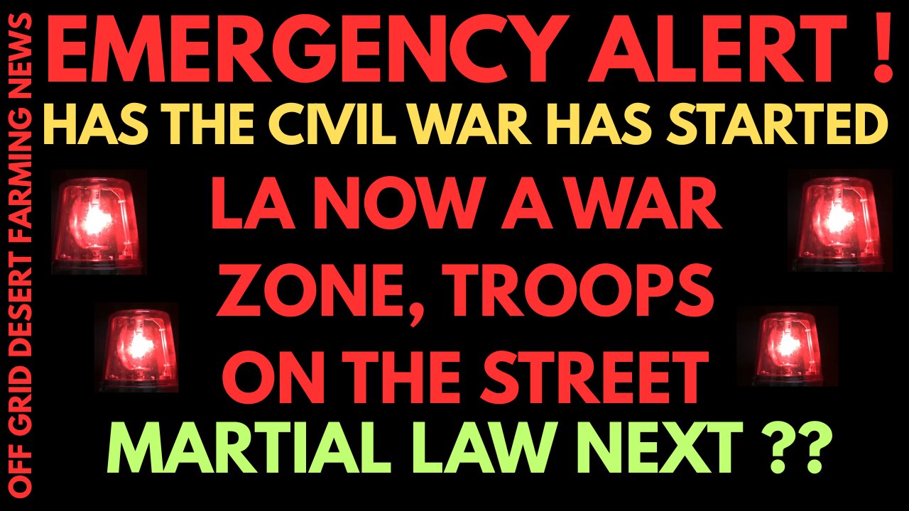 EMERGENCY ALERT !! MASS RIOTS IN LA.... TROOPS ON THE GROUND, TRUMP CALLS IN THE NATIONAL GUARD