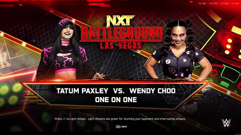 WWE 2k25 Tatum Paxley vs Wendy Choo