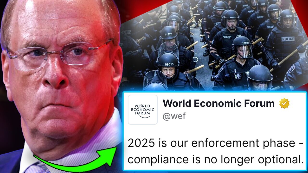 Larry Fink Warns Resistance to WEF-BlackRock Means Certain Death