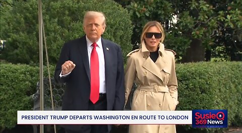 President Trump Departs White House for United Kingdom
