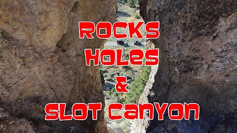 Slot Canyon, Rocks and Holes