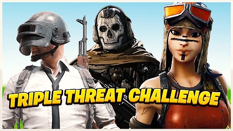 🎬TAKE 2 DYNASTYS TRIPLE THREAT CHALLENGE PUBG + FORTNITE + WARZONE ❤️