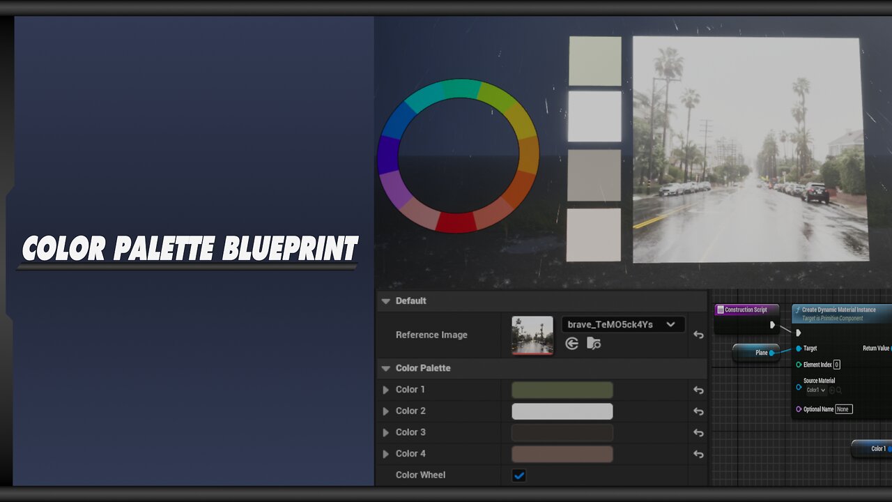 Color Palette Blueprint Demo