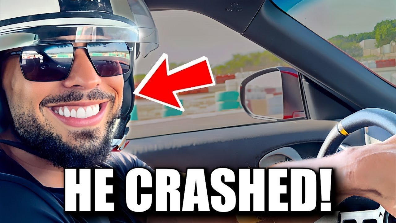 Andrew Tate CRASHES During Drift Session in Dubai