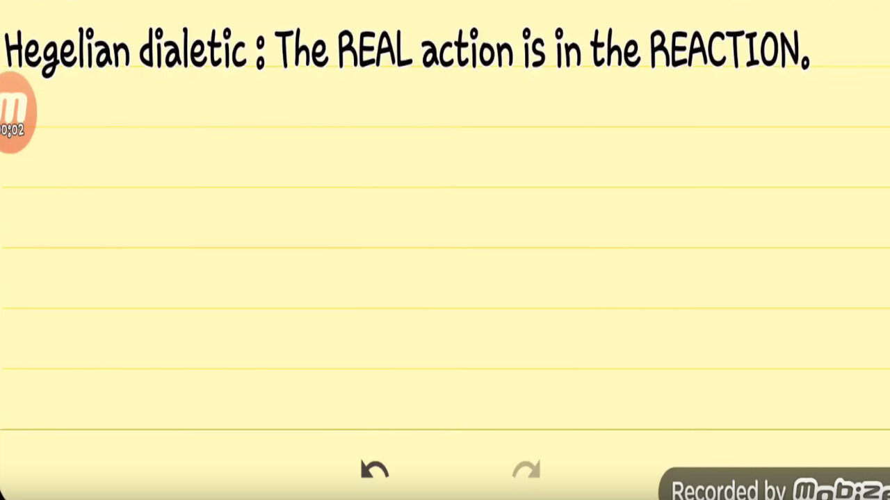 HEGELIAN DIALECTIC and the purpose of the I.C.E.riots protesting/The REAL ACTION is in the REACTION.