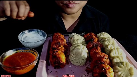chiken momos ASMR 🤤👀 #viral