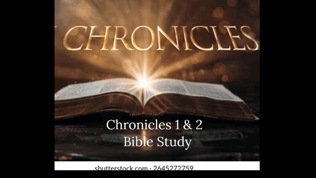 1 and 2 Chronicles Bible Study