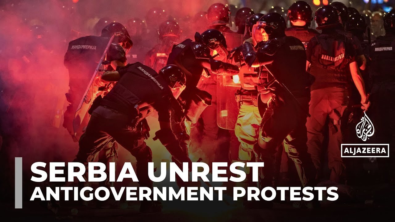 Serbian police arrest dozens in clashes with antigovernment protesters