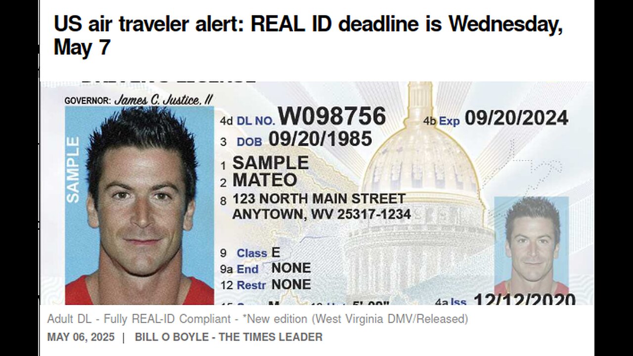 Real ID Kicks in on May 7th 2025