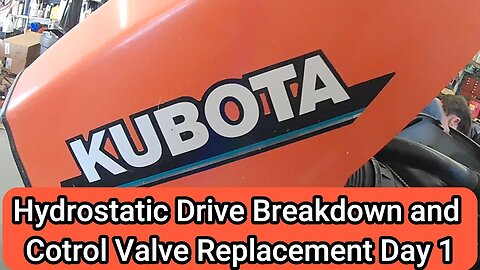 Kubota Zero Turn Control Valve replacement day 1