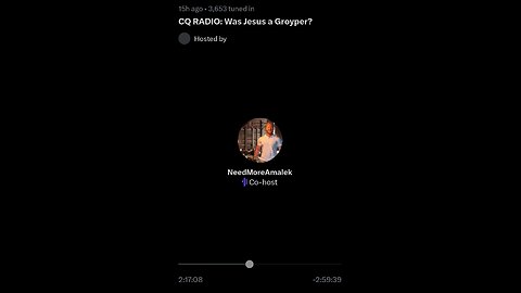 NeedMoreAmalek explains how Jesus was created as a literary construct on CQ Radio