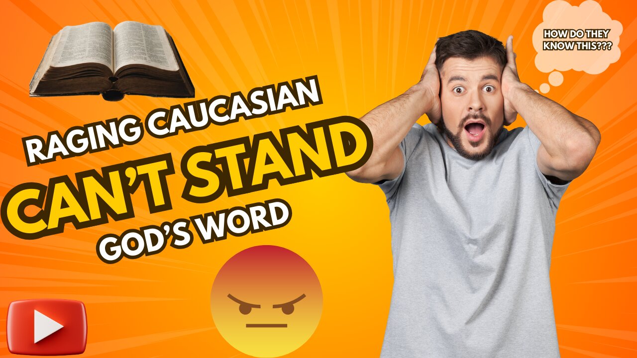 Raging Caucasian Can't Stand The Word Of GOD!!