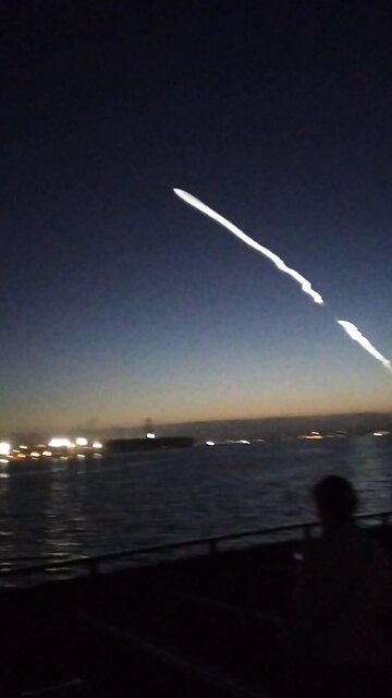 SpaceX sighting over Coronado,CA