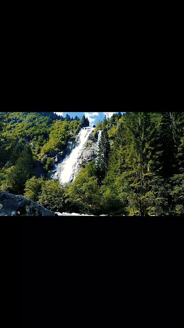 Footage Of The Waterfalls In The Forest