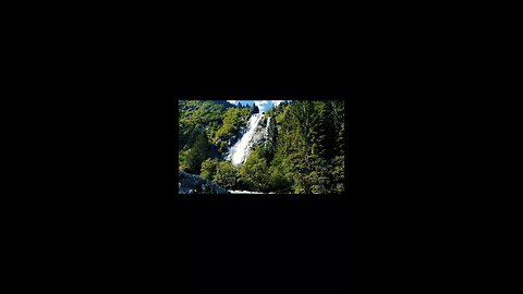 Footage Of The Waterfalls In The Forest