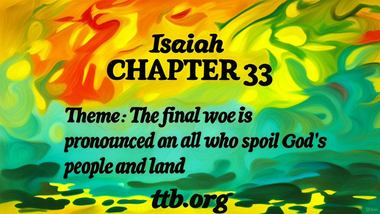 Isaiah Chapter 33 (Bible Study)